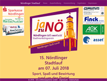 Tablet Screenshot of noerdlinger-stadtlauf.de
